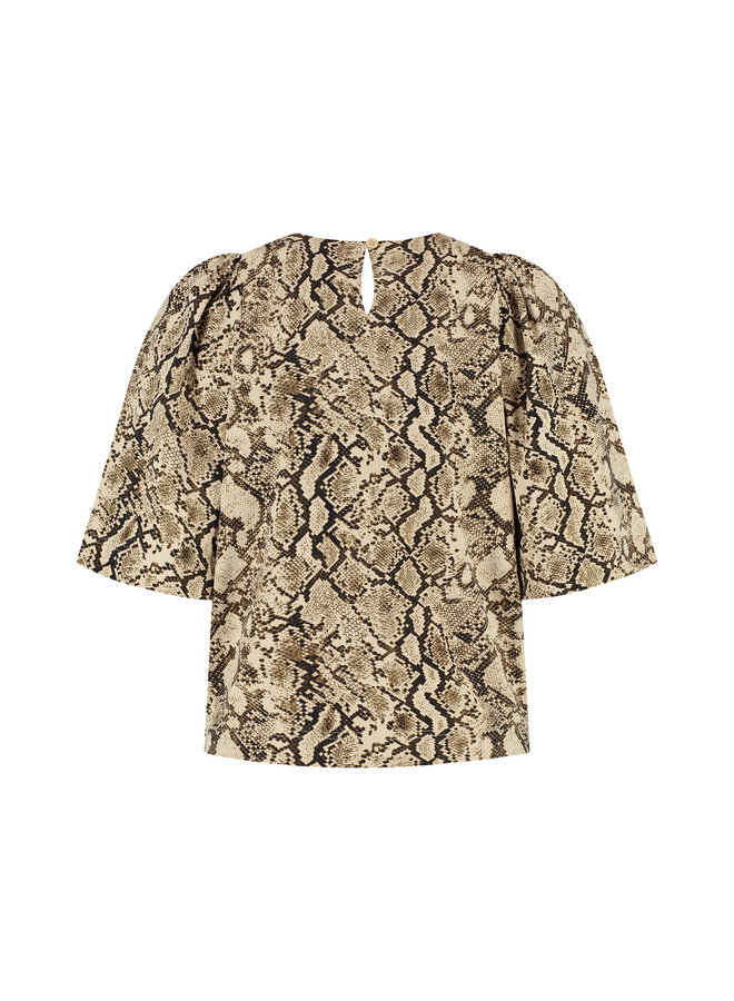 Top Aston snake print