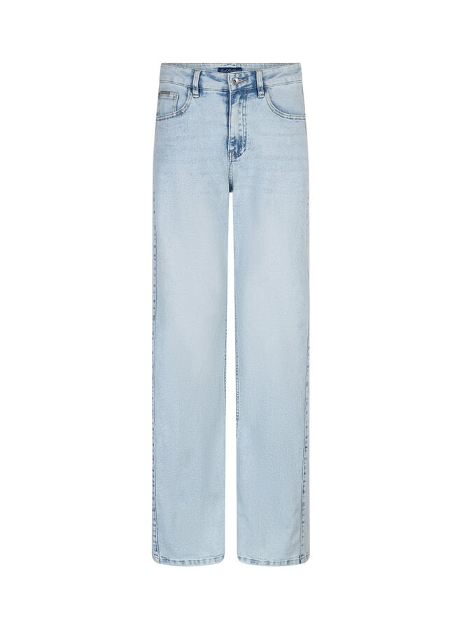 Broek Claudette slanted seam lightblue