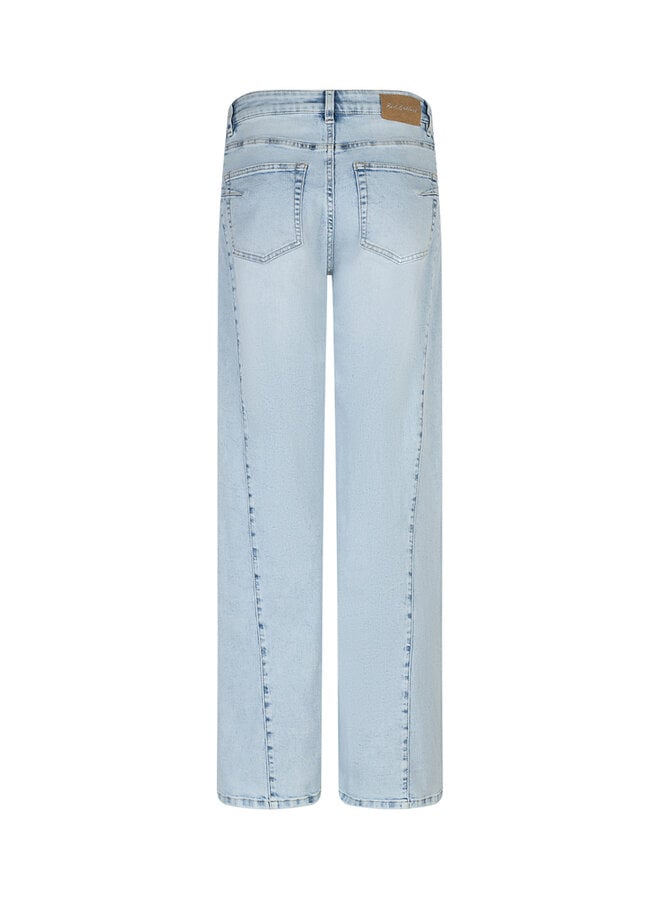 Broek Claudette slanted seam lightblue