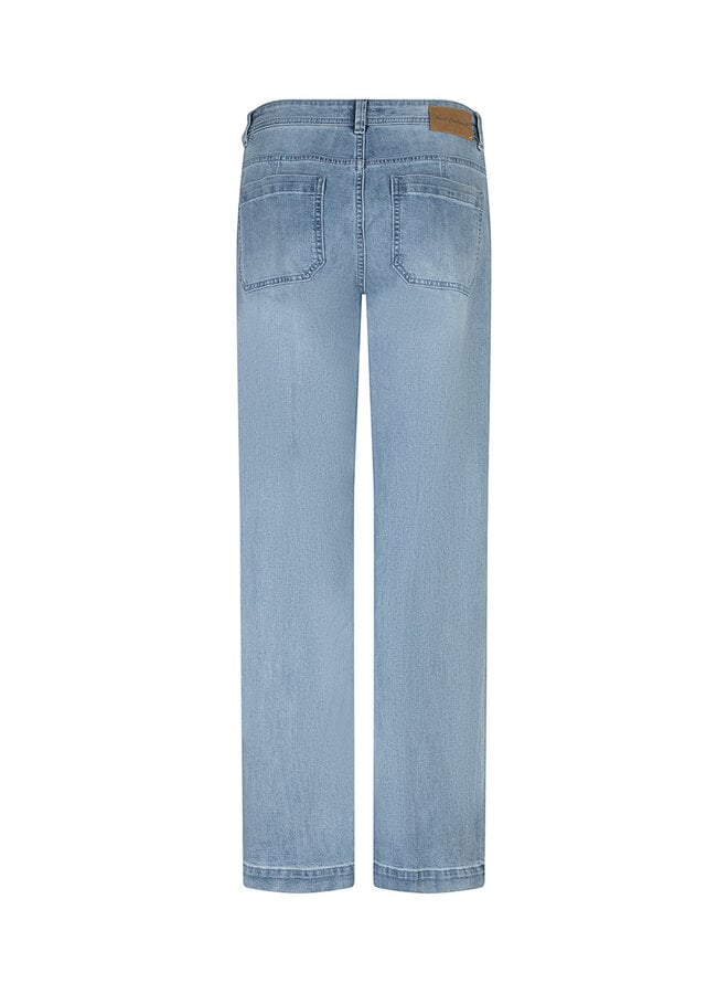 Broek Colette frontpatchpockets whitebleach