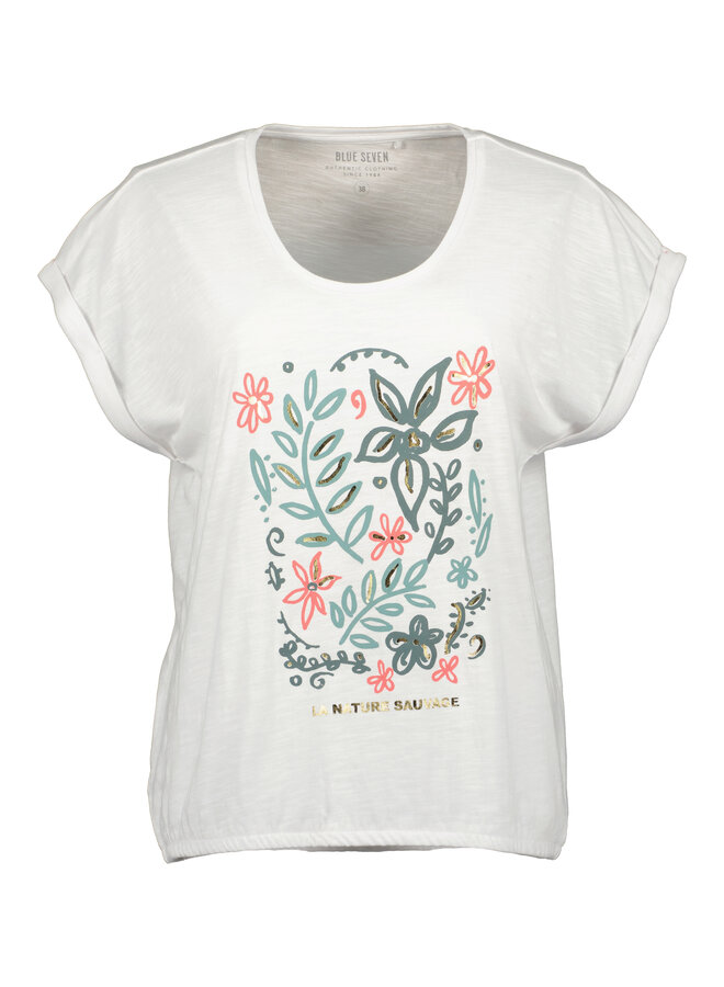 T-shirt Seven wit 105925