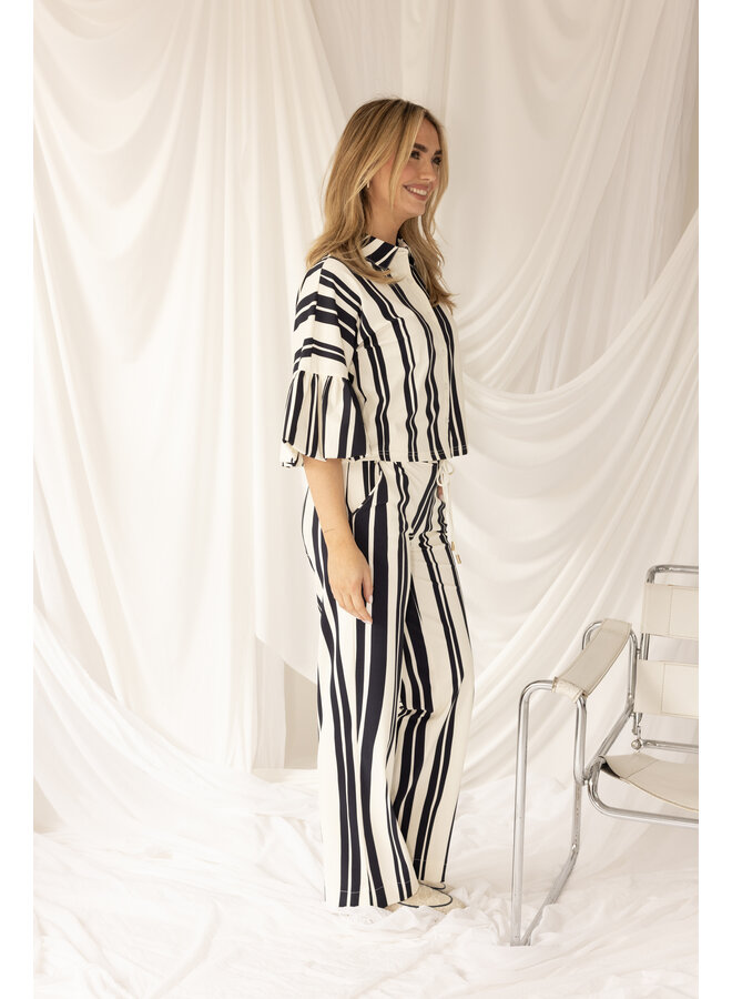 Blouse Senna stripe a pose