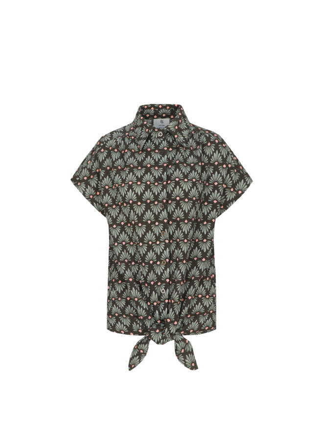 Blouse Sammy moss green/peach