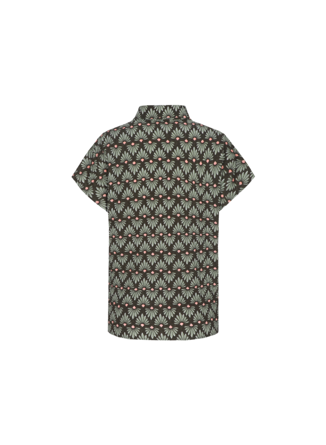 Blouse Sammy moss green/peach