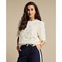 Top Fiona fancy frills ecru
