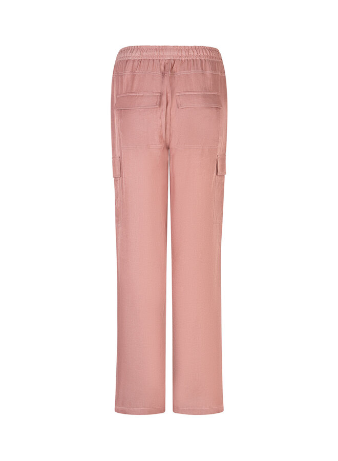 Broek Colette cargo shine rosewood