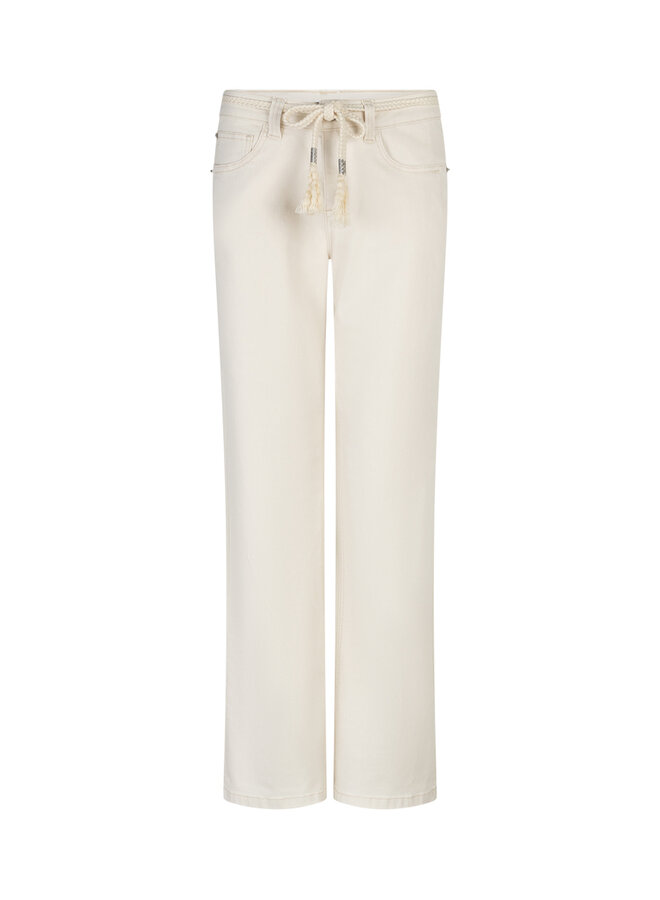 Broek Colette & belt ecru
