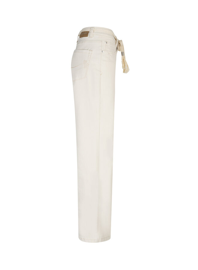 Broek Colette & belt ecru