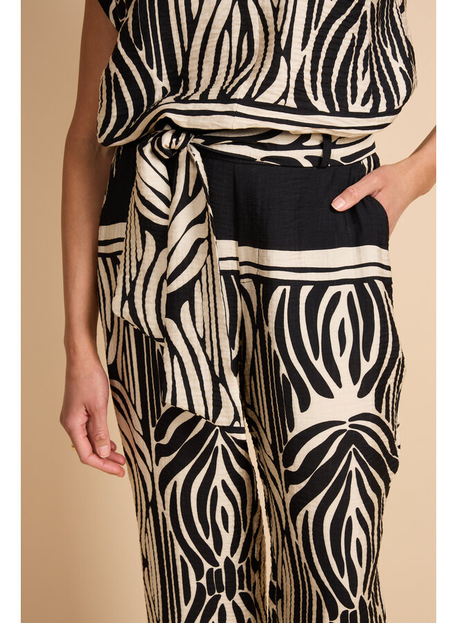 Broek Ilsebel black/sand