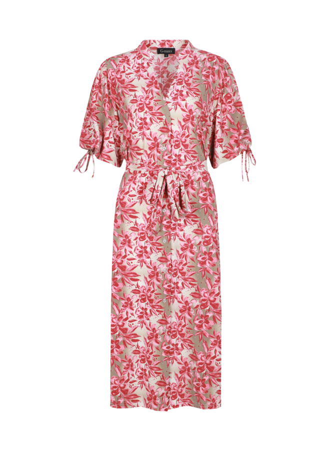 Jurk Evania sand/pretty pink