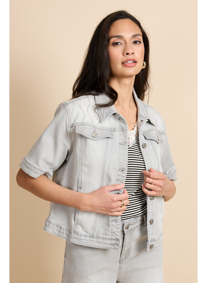 Jacket Evadne denim light gray
