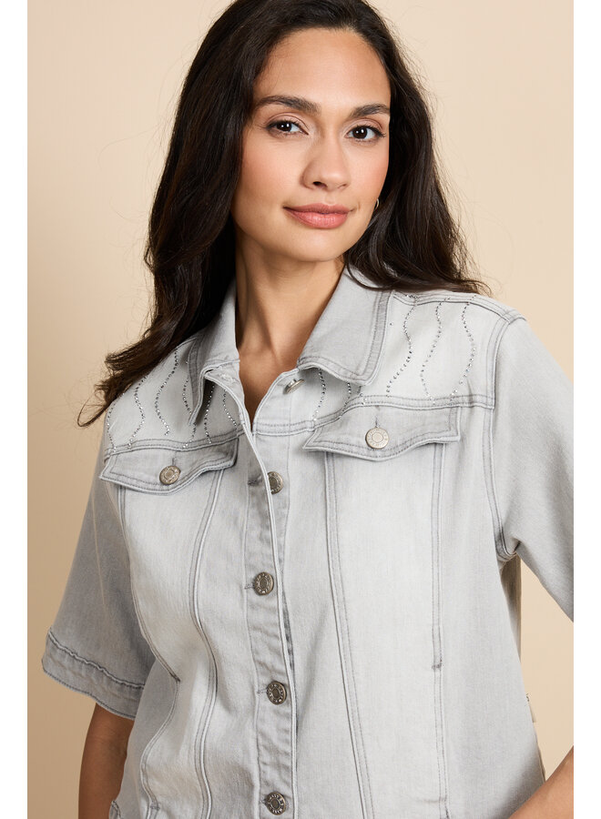 Jacket Evadne denim light gray