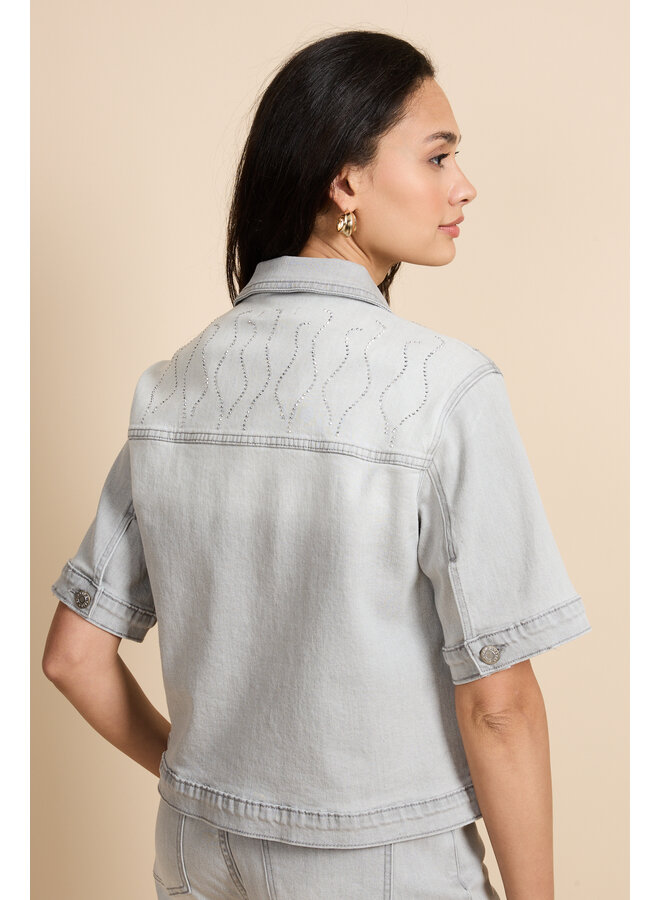 Jacket Evadne denim light gray