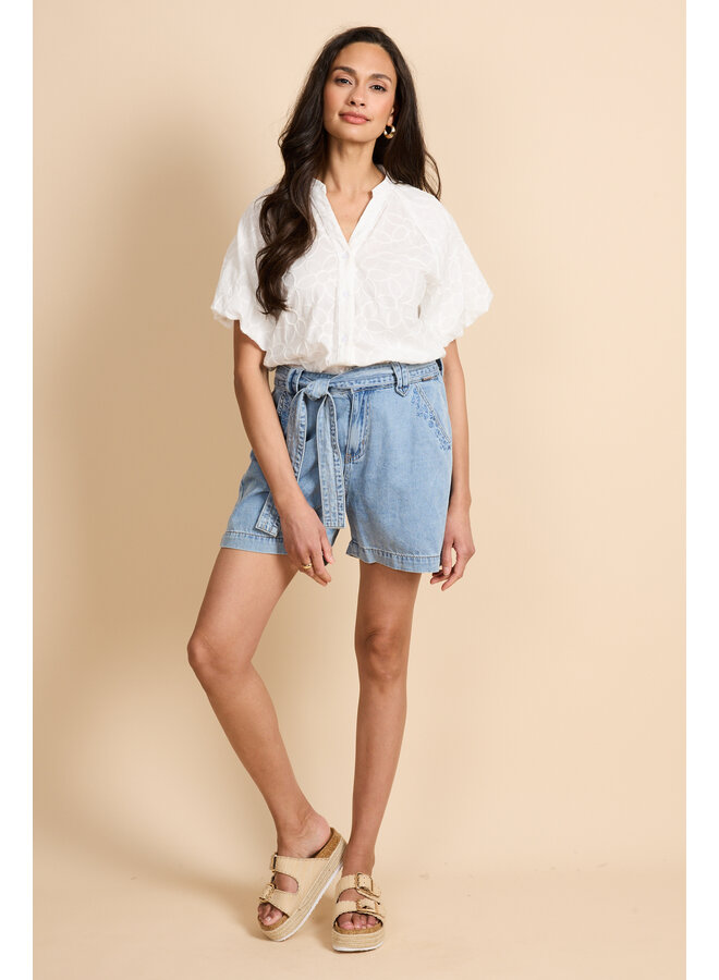 Short Billie denim light blue