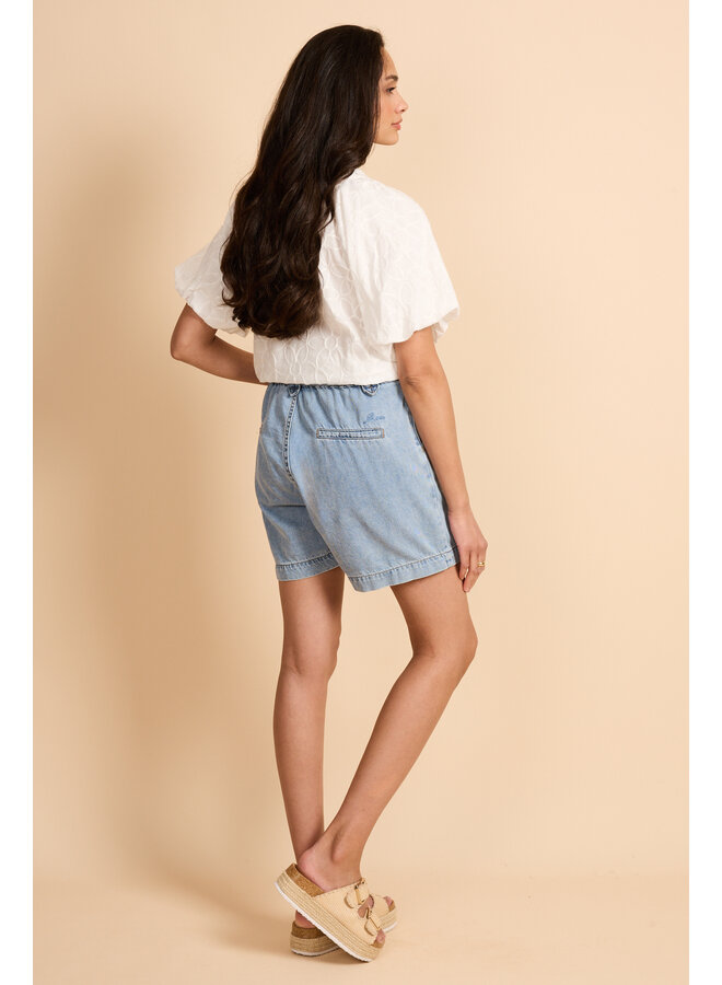 Short Billie denim light blue