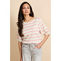 Top Genoveva knitting wool/white/pretty pink
