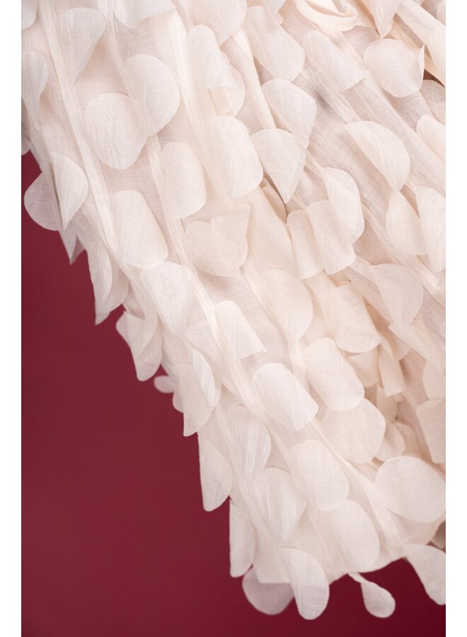 Blouse Nevi lasercut circles off white