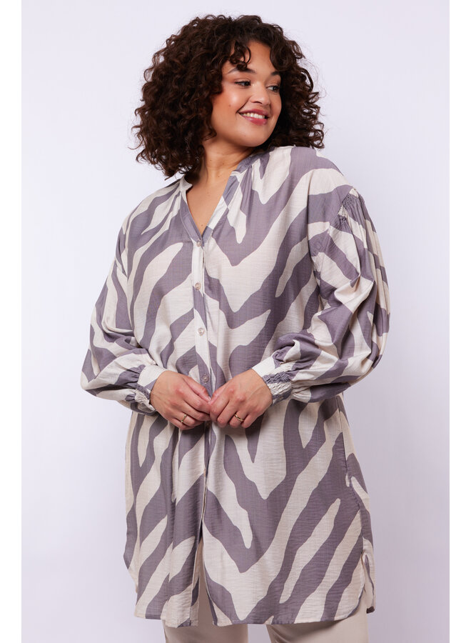 Tuniek  Auri sand/zinc