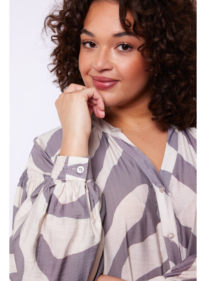 Tuniek  Auri sand/zinc