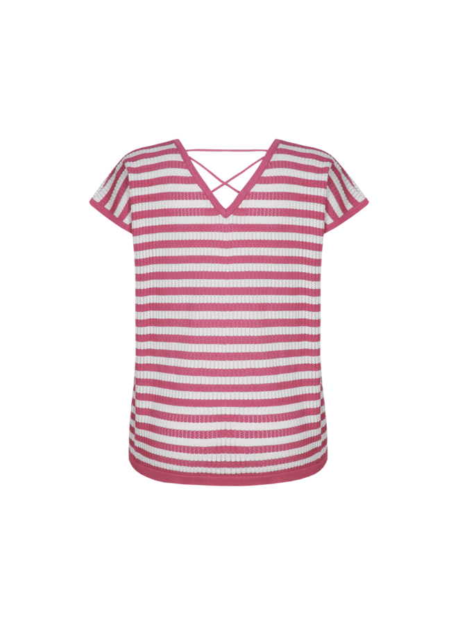 Top Leighton knit pullover sand/grape