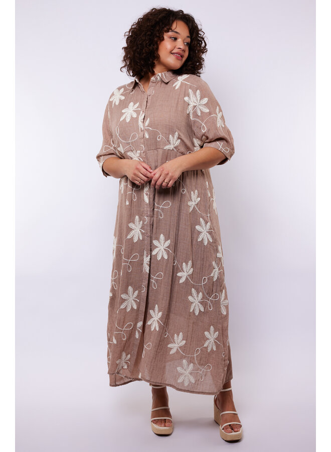 Jurk Lilith latte/ecru