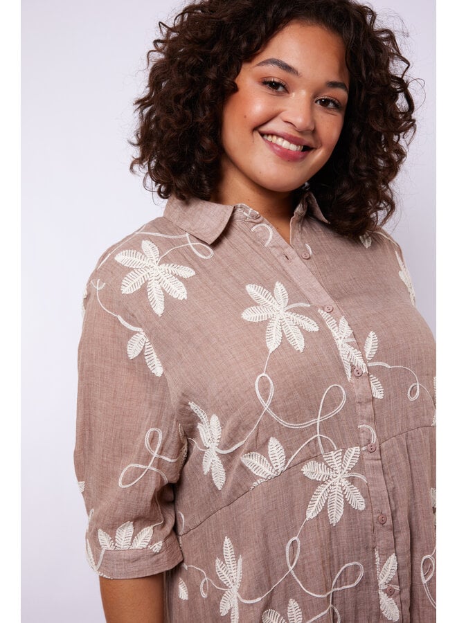 Jurk Lilith latte/ecru