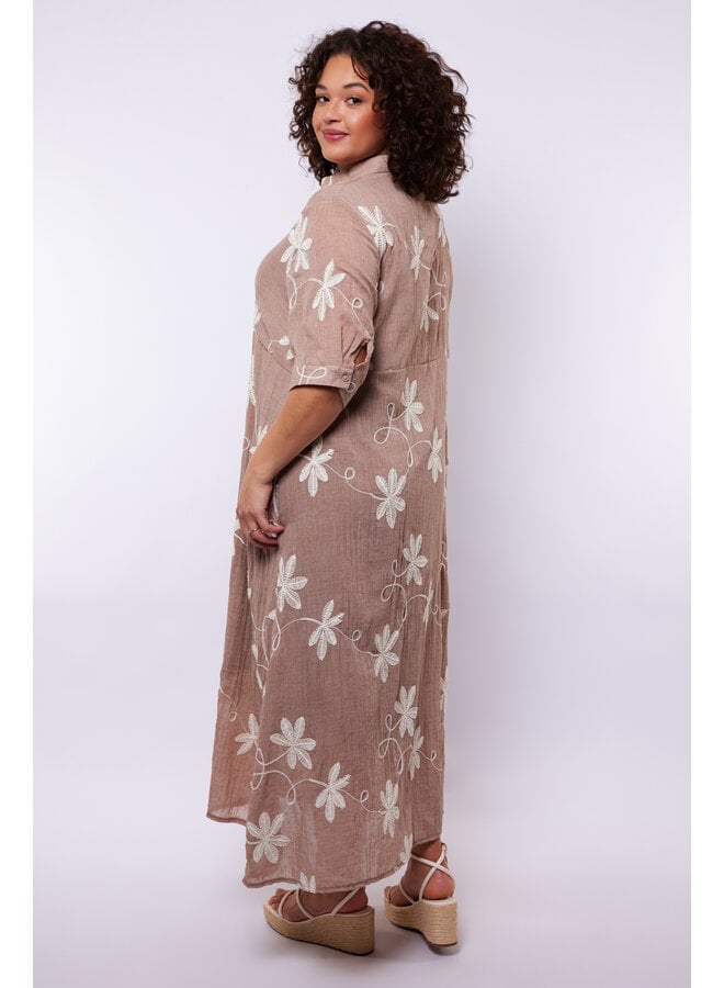 Jurk Lilith latte/ecru