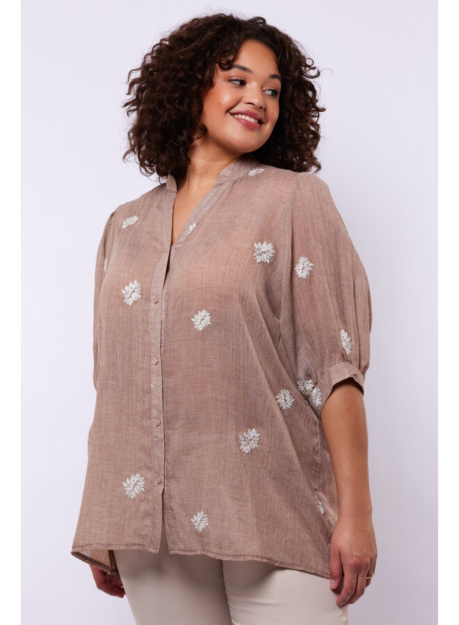 Blouse Khloe latte/sand