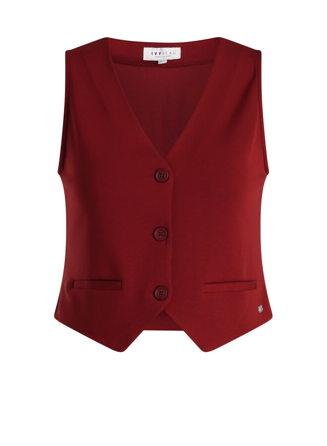 Gilet Givenny dark red