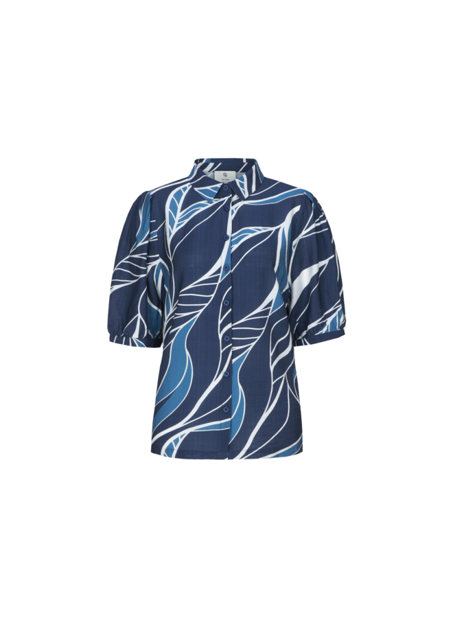 Blouse Lisa dusty blue/light blue