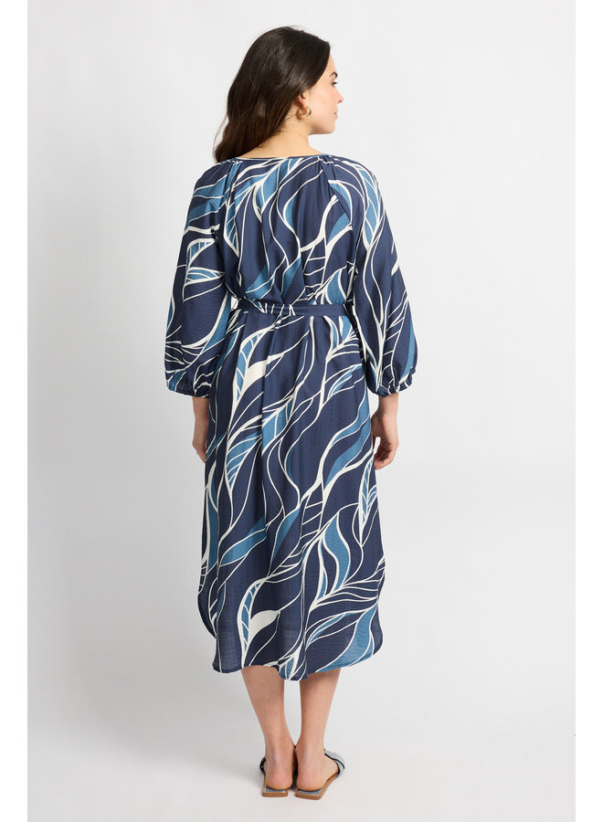 Jurk Dacia dusty blue/light blue