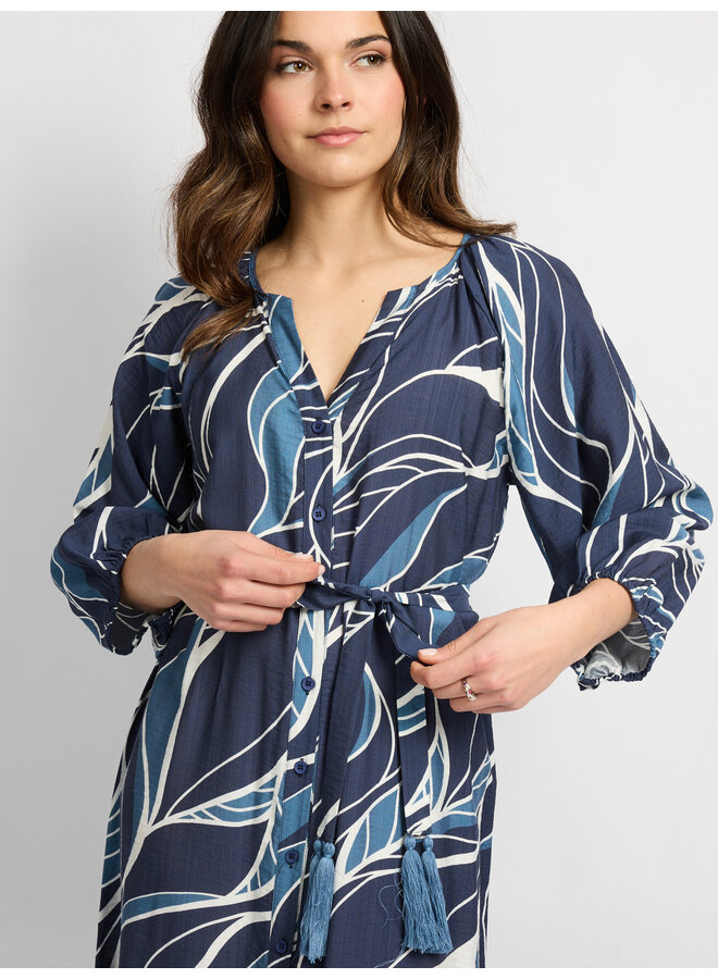 Jurk Dacia dusty blue/light blue