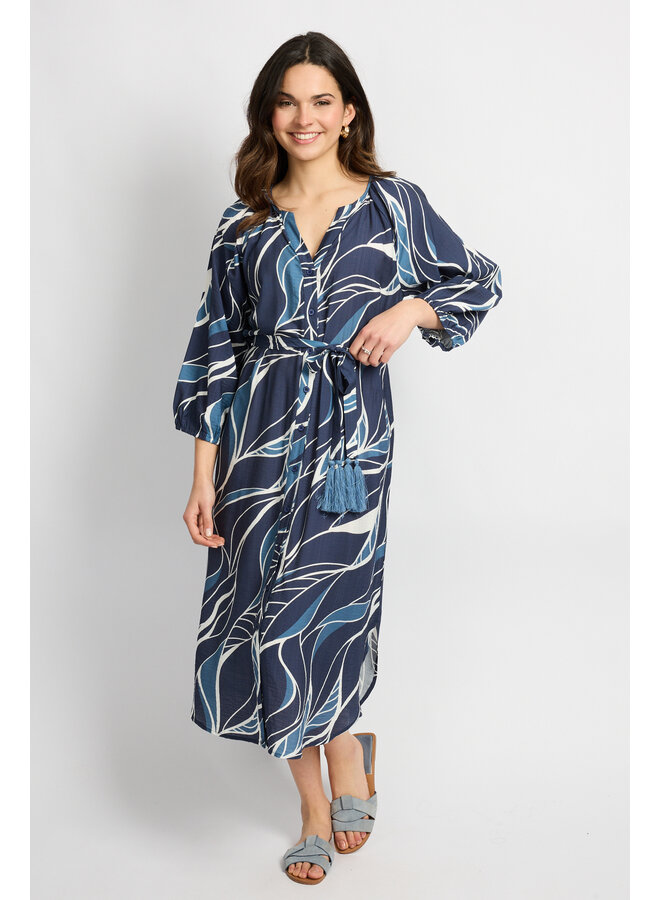 Jurk Dacia dusty blue/light blue