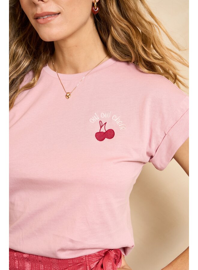 T-shirt Nyella dusty pink