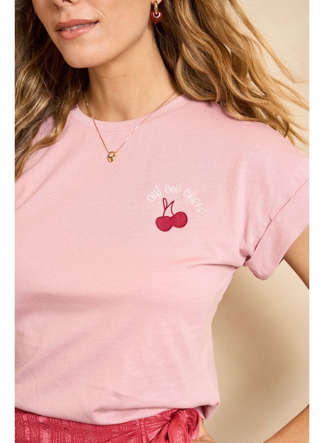 T-shirt Nyella dusty pink