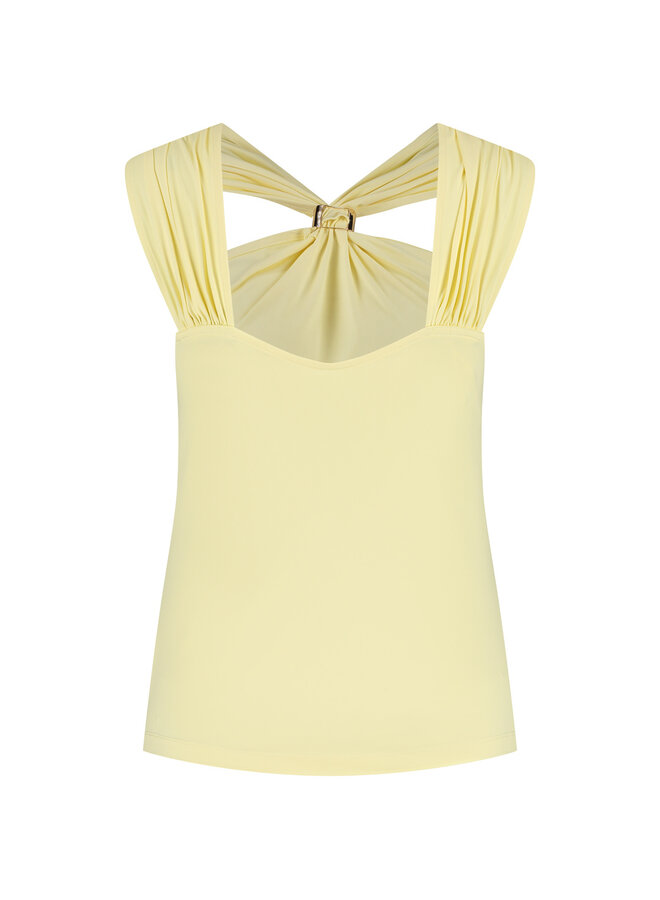 Top Natalie butter yellow