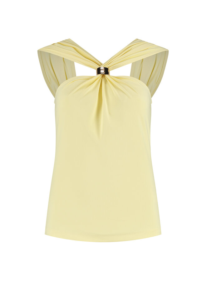 Top Natalie butter yellow