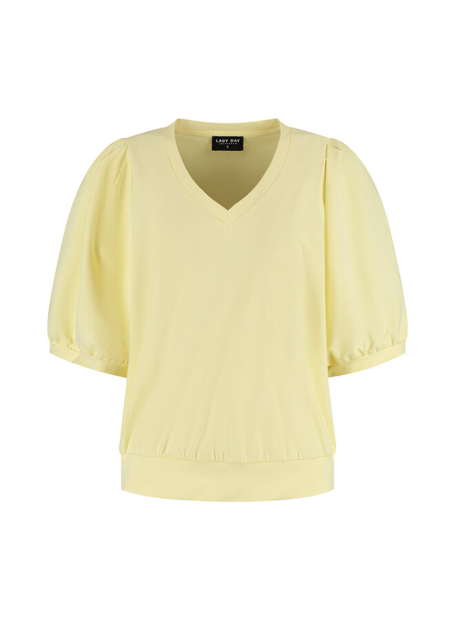 Top Amie-V butter yellow