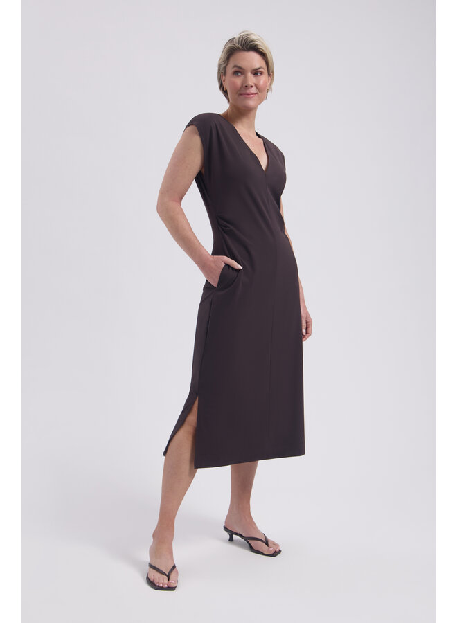 Jurk Doris dark brown