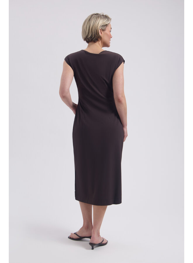 Jurk Doris dark brown