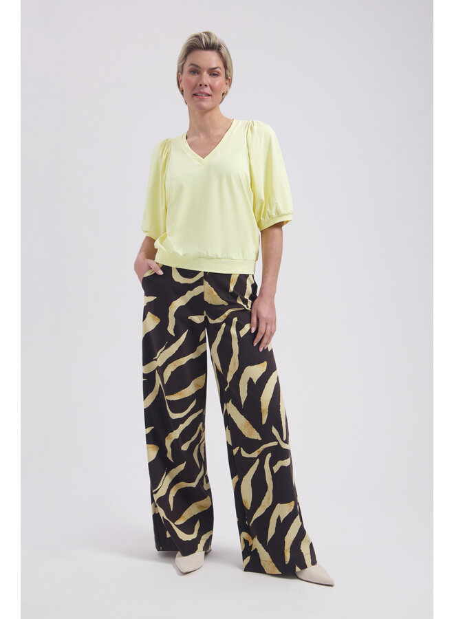Top Amie-V butter yellow
