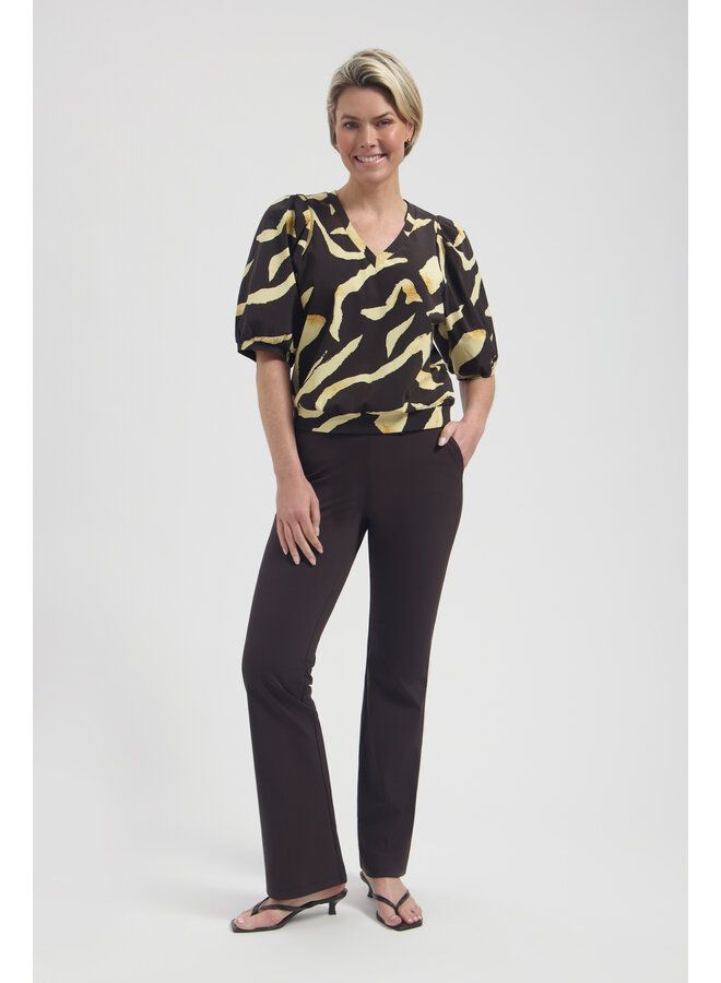 Broek Poppy dark brown