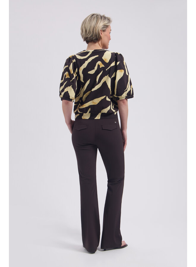 Broek Poppy dark brown