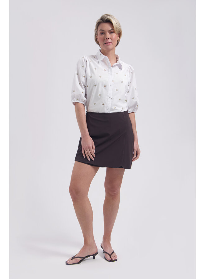 Skort Darlene dark brown