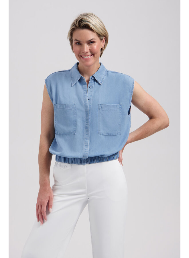 Top Isabel chambray