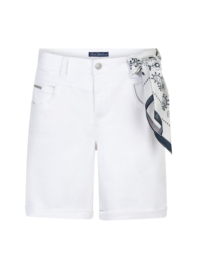 Short Relax jog white & scarf