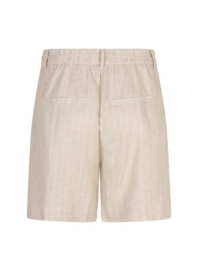 Short Cami Linen/Visco pinstripe pebble