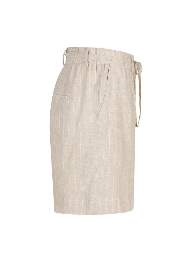 Short Cami Linen/Visco pinstripe pebble