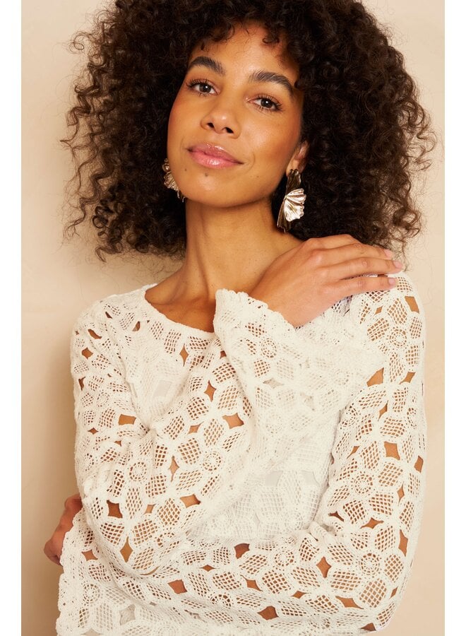 Jurk Moni off white