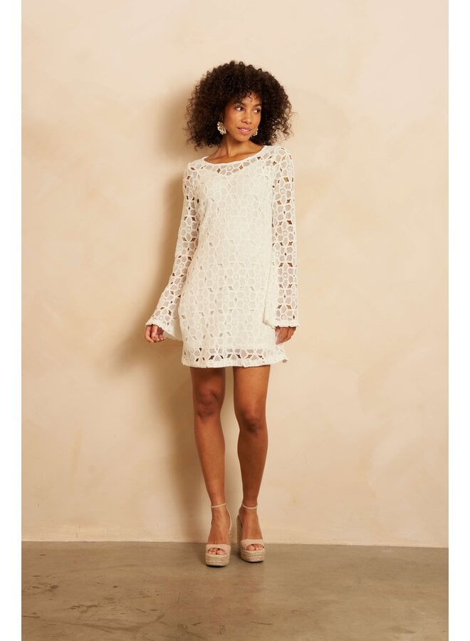 Jurk Moni off white